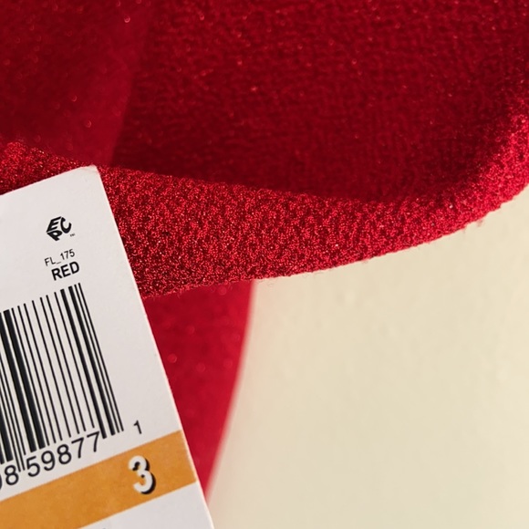 New City Studios Open Back Red Glitter Ling Sleeve Party Mini Dress Saffron red - Picture 7 of 7